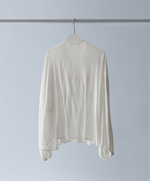 on:nue（オンニュ）の「【on:nue】[着用動画あり！] フロントリボンギャザーブラウス（シャツ/ブラウス・レディース・ホワイト/ブラック・FREE）」の22枚目の写真