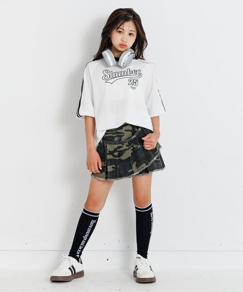 algy（アルジー）の「プリーツラップグランジスカート（スカート・キッズ・カーキ/インディゴブルー/ベージュ・SMALL/MEDIUM/X-SMALL/XX-SMALL）」の14枚目の写真