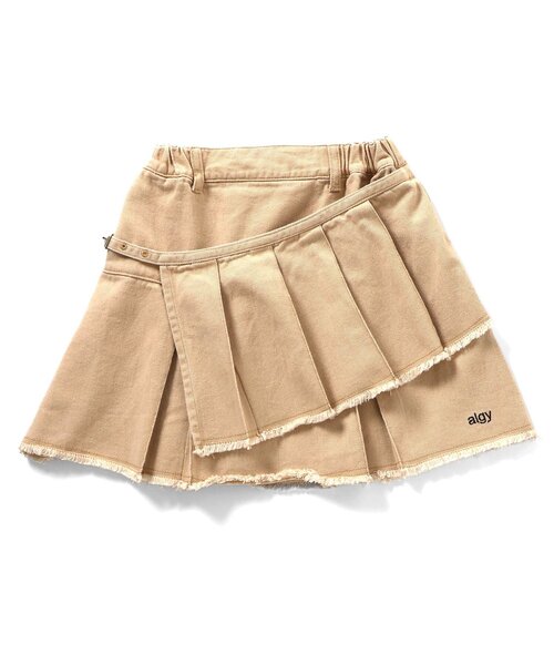 algy（アルジー）の「プリーツラップグランジスカート（スカート・キッズ・カーキ/インディゴブルー/ベージュ・SMALL/MEDIUM/X-SMALL/XX-SMALL）」の15枚目の写真