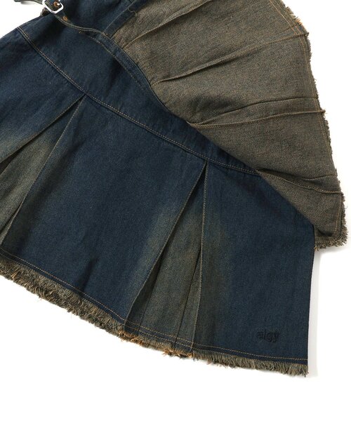 algy（アルジー）の「プリーツラップグランジスカート（スカート・キッズ・カーキ/インディゴブルー/ベージュ・SMALL/MEDIUM/X-SMALL/XX-SMALL）」の18枚目の写真