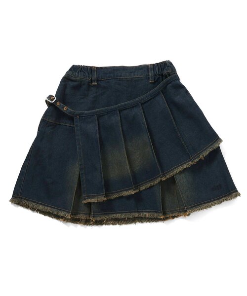 algy（アルジー）の「プリーツラップグランジスカート（スカート・キッズ・カーキ/インディゴブルー/ベージュ・SMALL/MEDIUM/X-SMALL/XX-SMALL）」の19枚目の写真