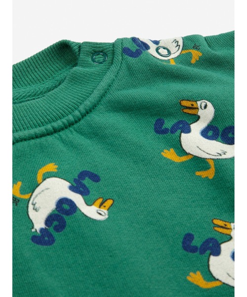 BOBO CHOSES(ボボショーズ)の「La oca all over sweatshirt(スウェット・キッズ・グリーン・24MONTH/18MONTH/12MONTH/6MONTH/3MONTH/9MONTH)」の2枚目の写真