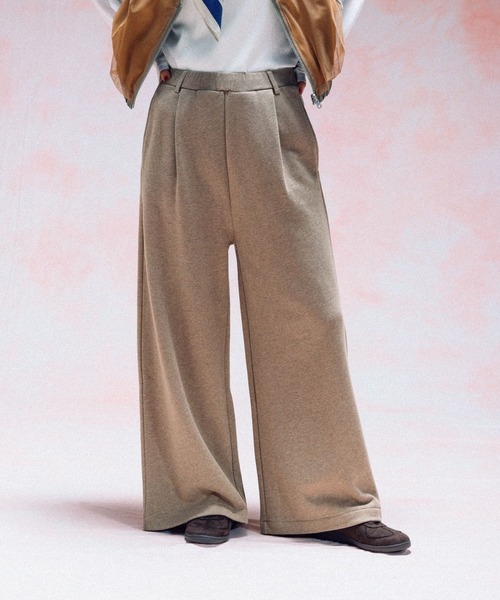 LABELESS レイブレス タック入り　スウェットパンツ ベルトループ LABELESS レイブレス タック入りスウェットパンツ ベルトループ