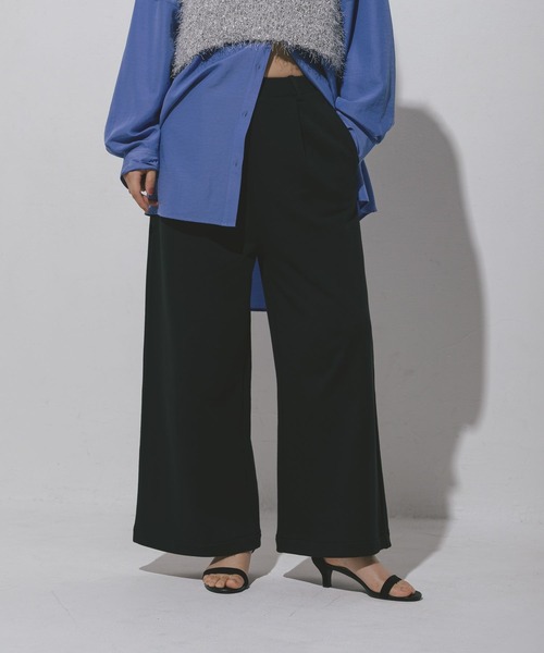 LEPSIM(レプシィム)の「タックスウェットパンツAW 571645(スウェットパンツ・レディース・ピンク/ライトブラウン/グレー/ブラック・FREE)」の1枚目の写真