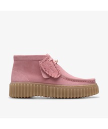CLARKS ピンク スエード モカシン26cm CLARKS Wallabee Blush Pink Suede 24SP-I（クラークス ワラビー