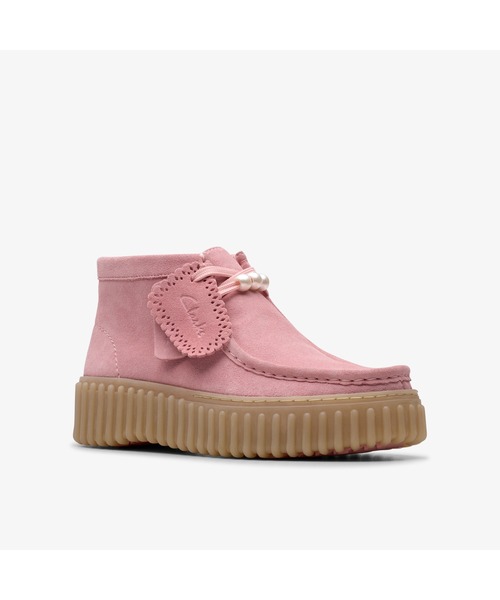 Clarks(クラークス)の「Torhill Moss / トーヒルモス(ダスティーローズスエード)(ブーツ・レディース・ピンク・UK5/UK4.5/UK4/UK3.5/UK3/UK6/UK5.5)」の4枚目の写真