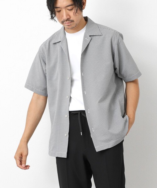 NOLLEY'S goodman(ノーリーズグッドマン)の「DotAir撥水ストレッチオープンカラー 25SS(シャツ/ブラウス・メンズ・ネイビー/ブラック系その他/ライトグレー/ブルー系その他・L/M/S)」の20枚目の写真