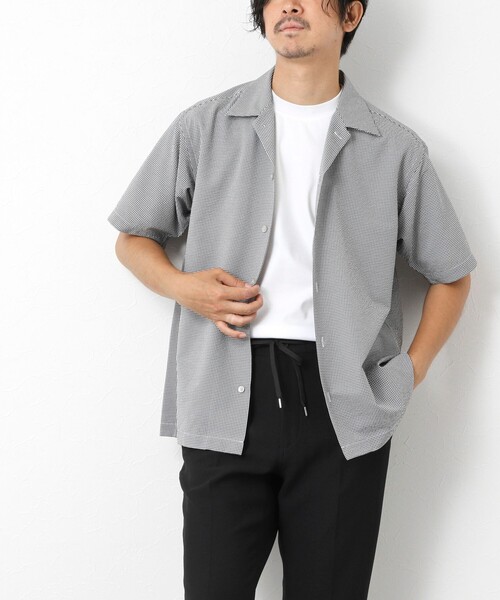 NOLLEY'S goodman(ノーリーズグッドマン)の「DotAir撥水ストレッチオープンカラー 25SS(シャツ/ブラウス・メンズ・ネイビー/ブラック系その他/ライトグレー/ブルー系その他・L/M/S)」の19枚目の写真