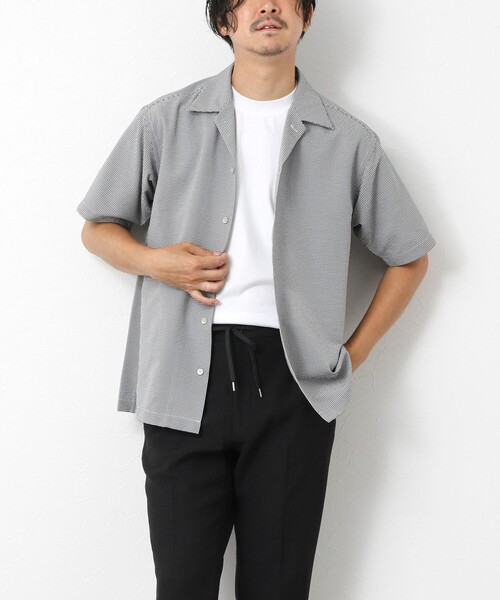 NOLLEY'S goodman(ノーリーズグッドマン)の「DotAir撥水ストレッチオープンカラー 25SS(シャツ/ブラウス・メンズ・ネイビー/ブラック系その他/ライトグレー/ブルー系その他・L/M/S)」の18枚目の写真