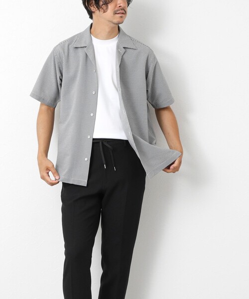 NOLLEY'S goodman(ノーリーズグッドマン)の「DotAir撥水ストレッチオープンカラー 25SS(シャツ/ブラウス・メンズ・ネイビー/ブラック系その他/ライトグレー/ブルー系その他・L/M/S)」の17枚目の写真