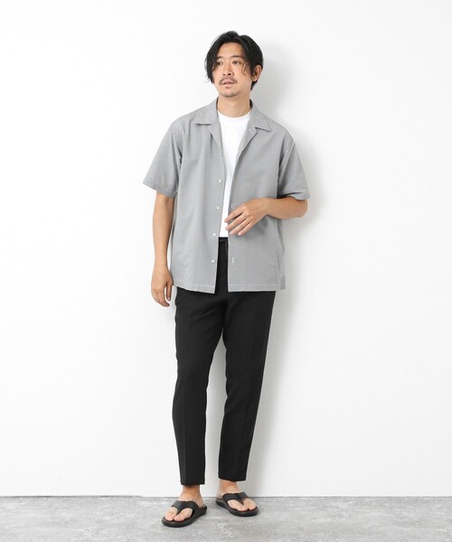 NOLLEY'S goodman(ノーリーズグッドマン)の「DotAir撥水ストレッチオープンカラー 25SS(シャツ/ブラウス・メンズ・ネイビー/ブラック系その他/ライトグレー/ブルー系その他・L/M/S)」の12枚目の写真