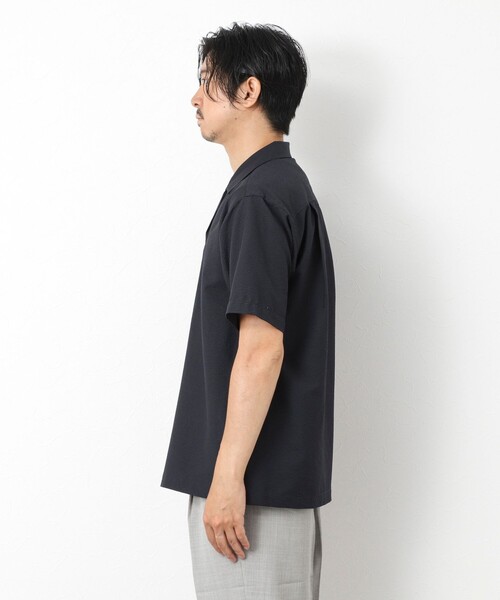 NOLLEY'S goodman(ノーリーズグッドマン)の「DotAir撥水ストレッチオープンカラー 25SS(シャツ/ブラウス・メンズ・ネイビー/ブラック系その他/ライトグレー/ブルー系その他・L/M/S)」の9枚目の写真