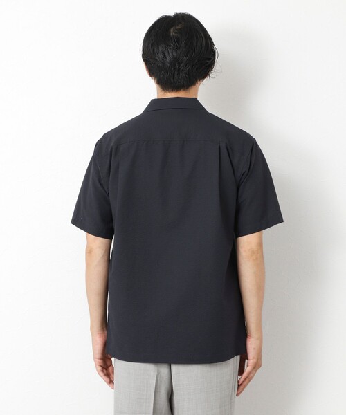 NOLLEY'S goodman(ノーリーズグッドマン)の「DotAir撥水ストレッチオープンカラー 25SS(シャツ/ブラウス・メンズ・ネイビー/ブラック系その他/ライトグレー/ブルー系その他・L/M/S)」の8枚目の写真