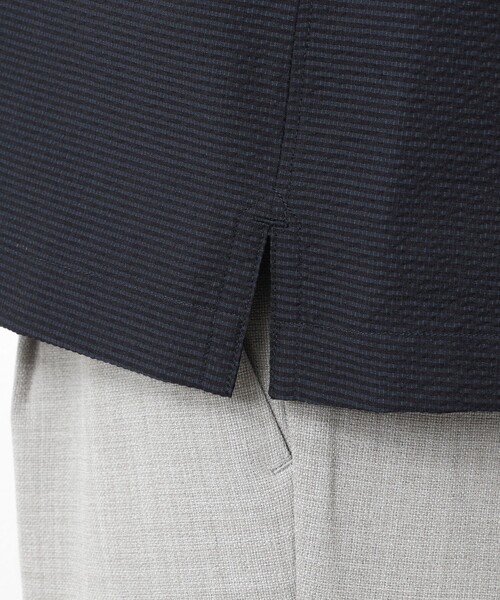 NOLLEY'S goodman(ノーリーズグッドマン)の「DotAir撥水ストレッチオープンカラー 25SS(シャツ/ブラウス・メンズ・ネイビー/ブラック系その他/ライトグレー/ブルー系その他・L/M/S)」の5枚目の写真