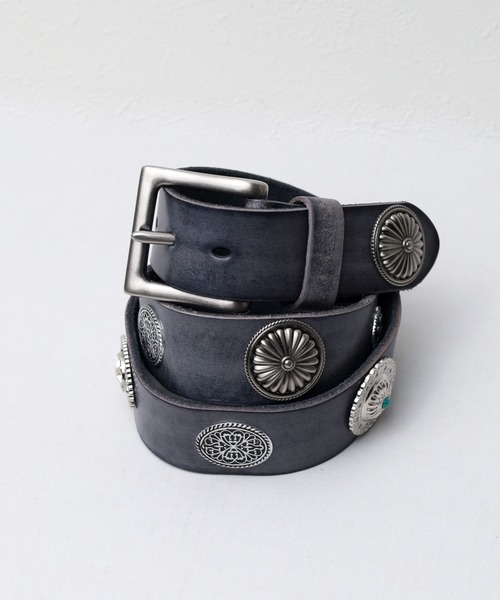 ベルト レザー バックル コンチョ ヴィンテージ NAVAJO 1940's VINTAGE CONCHO BELT ナバホ ビンテージ コンチョ