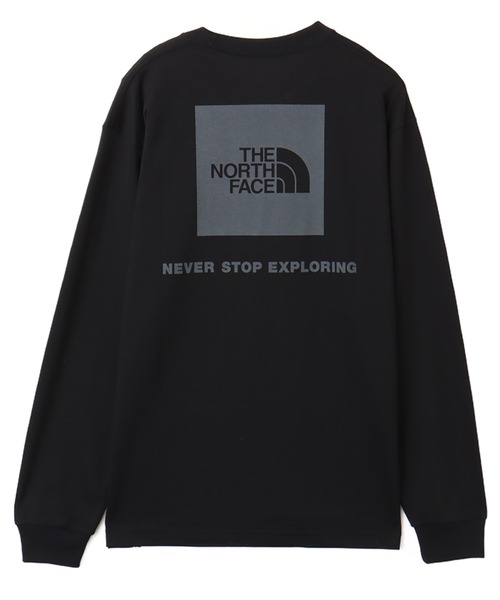 THE NORTH FACE(ザノースフェイス)の「THE NORTH FACE L/S Back Square Logo Tee / ザ・ノース・フェイス ロング スリーブ バック スクエア ロゴ ティー(Tシャツ/カットソー・メンズ・ホワイト/ブラック/グレー・S/M/L/XL/XXL)」の2枚目の写真