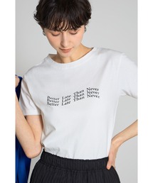 コンパクト箔ロゴTシャツ