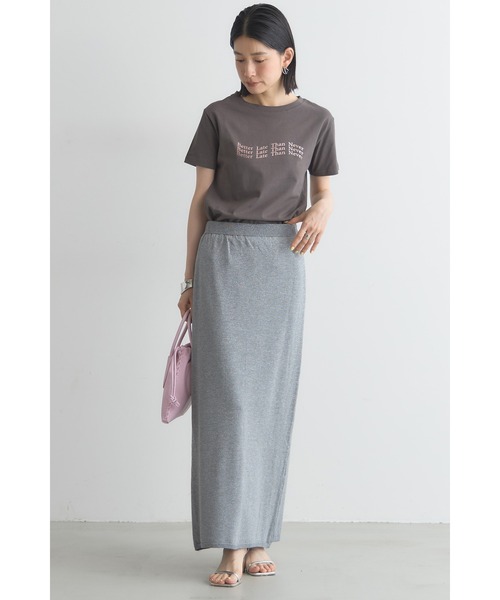 &. NOSTALGIA(アンドドットノスタルジア)の「コンパクト箔ロゴTシャツ(Tシャツ/カットソー・レディース・ブラック/レッド/ピンク・M)」の4枚目の写真