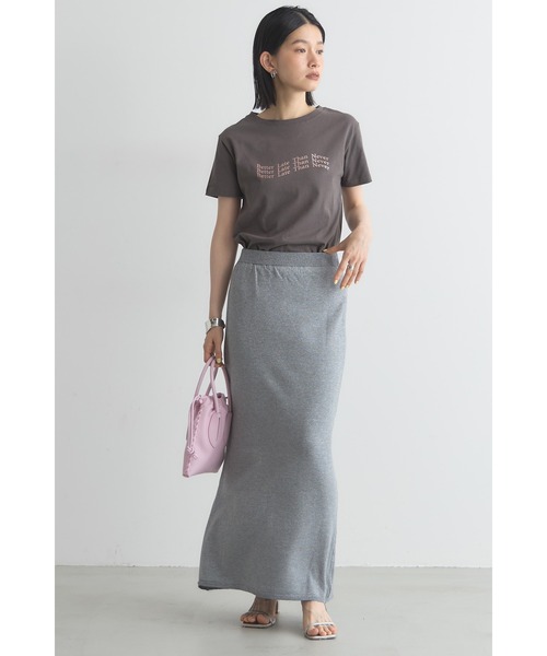 &. NOSTALGIA(アンドドットノスタルジア)の「コンパクト箔ロゴTシャツ(Tシャツ/カットソー・レディース・ブラック/レッド/ピンク・M)」の8枚目の写真
