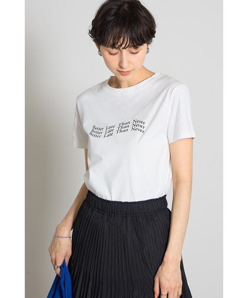 &. NOSTALGIA(アンドドットノスタルジア)の「コンパクト箔ロゴTシャツ(Tシャツ/カットソー・レディース・ブラック/レッド/ピンク・M)」の11枚目の写真