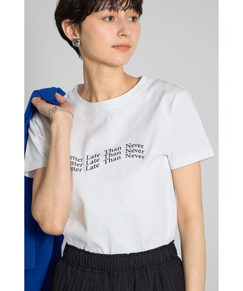 &. NOSTALGIA(アンドドットノスタルジア)の「コンパクト箔ロゴTシャツ(Tシャツ/カットソー・レディース・ブラック/レッド/ピンク・M)」の12枚目の写真