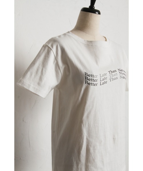 &. NOSTALGIA(アンドドットノスタルジア)の「コンパクト箔ロゴTシャツ(Tシャツ/カットソー・レディース・ブラック/レッド/ピンク・M)」の19枚目の写真
