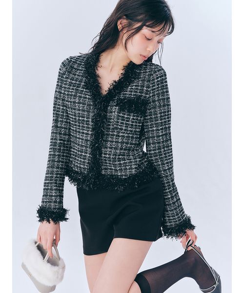 LILY BROWN(リリーブラウン)の「【USAGI ONLINE・ZOZOTOWN限定】エコファーコンビ2wayスマホショルダー(ショルダーバッグ・レディース・アイボリー/ライトグレー/ブラック/ピンクベージュ/ライトブルー・F)」の14枚目の写真