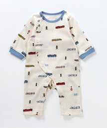 ワッフル総柄カバーオール