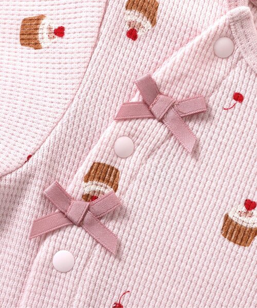 セール】ワッフル総柄カバーオール（ロンパース）｜apres les