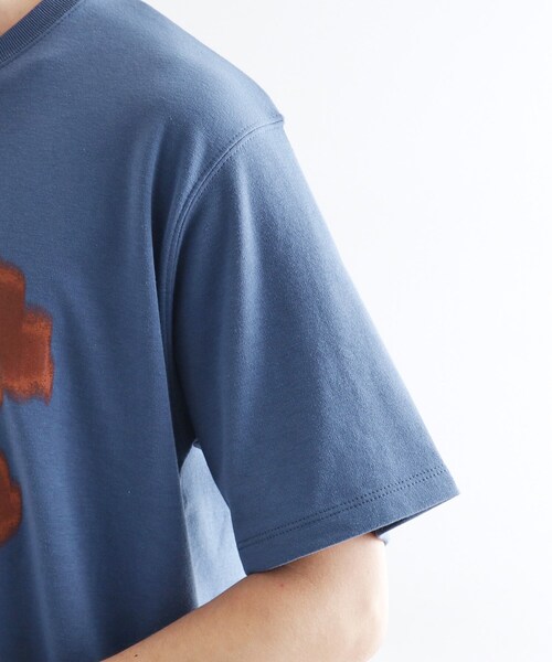 tk.TAKEO KIKUCHI(ティーケータケオキクチ)の「ボカシフラワーTシャツ(Tシャツ/カットソー・メンズ・ブラック/ブルーグリーン/ホワイト・02/03/04)」の20枚目の写真