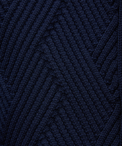 ABAHOUSE GRAY（アバハウスグレイ）の「【ジオメトリック柄 / 軽量】スタンド カーディガン（カーディガン/ボレロ・メンズ・ブラック/ネイビー/グレー/モカ・46/48）」の8枚目の写真