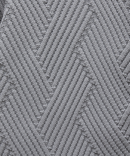 ABAHOUSE GRAY（アバハウスグレイ）の「【ジオメトリック柄 / 軽量】スタンド カーディガン（カーディガン/ボレロ・メンズ・ブラック/ネイビー/グレー/モカ・46/48）」の9枚目の写真