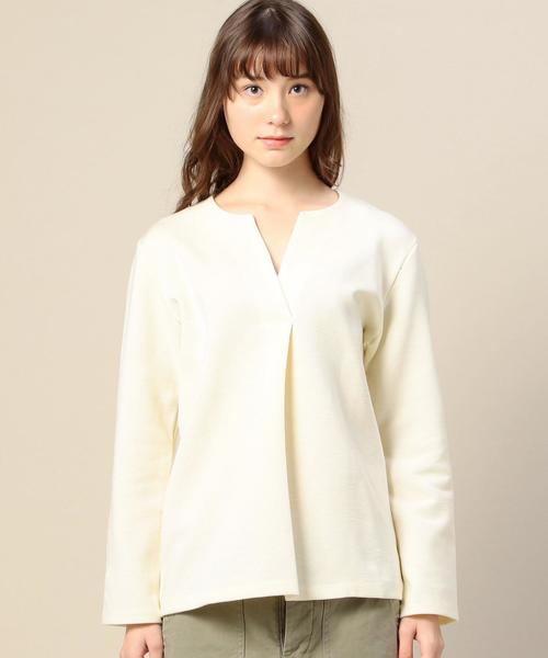 BEAUTY&YOUTH UNITED ARROWS(ビューティーアンドユースユナイテッドアローズ)の「BY ミラノリブスキッパーロングスリーブ◆(Tシャツ/カットソー・レディース・オフホワイト/ベージュ/ネイビー・フリー)」の5枚目の写真