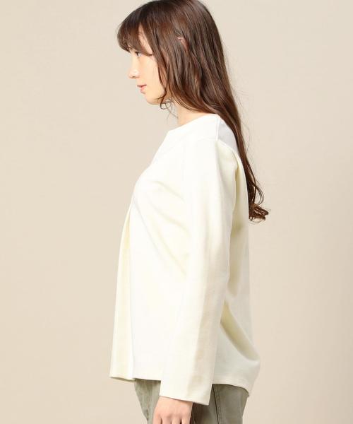 BEAUTY&YOUTH UNITED ARROWS(ビューティーアンドユースユナイテッドアローズ)の「BY ミラノリブスキッパーロングスリーブ◆(Tシャツ/カットソー・レディース・オフホワイト/ベージュ/ネイビー・フリー)」の6枚目の写真