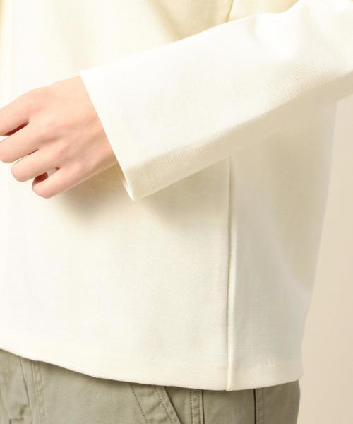 BEAUTY&YOUTH UNITED ARROWS(ビューティーアンドユースユナイテッドアローズ)の「BY ミラノリブスキッパーロングスリーブ◆(Tシャツ/カットソー・レディース・オフホワイト/ベージュ/ネイビー・フリー)」の12枚目の写真