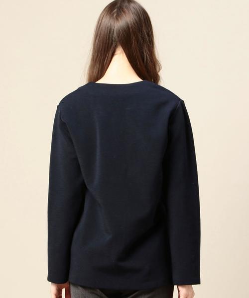 BEAUTY&YOUTH UNITED ARROWS(ビューティーアンドユースユナイテッドアローズ)の「BY ミラノリブスキッパーロングスリーブ◆(Tシャツ/カットソー・レディース・オフホワイト/ベージュ/ネイビー・フリー)」の8枚目の写真