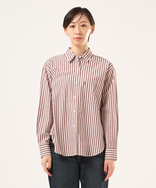 Levi's(リーバイス)の「Levi's/リーバイス ハーリー ボーイフレンドシャツ(シャツ/ブラウス・レディース・レッド・XS/M/S)」の1枚目の写真