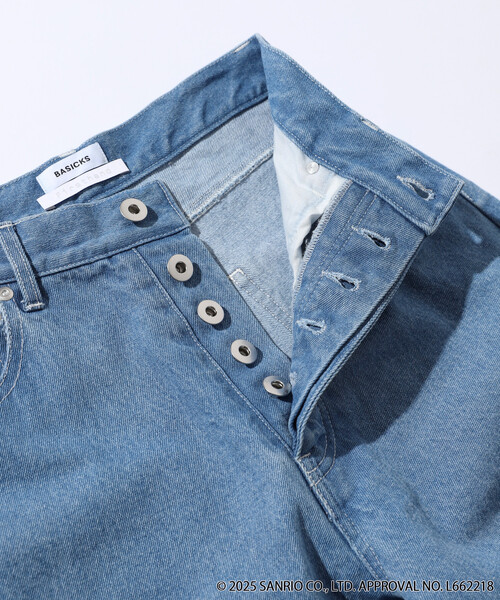 BASICKS（ベイシックス）の「BASICKS × SANRIO × Firsthand/ベイシックス × サンリオ × ファーストハンド　x ＜My Melody＞＜Kuromi＞ PATCH DENIM（デニムパンツ・レディース・ブルー/ネイビー・SMALL/MEDIUM）」の9枚目の写真