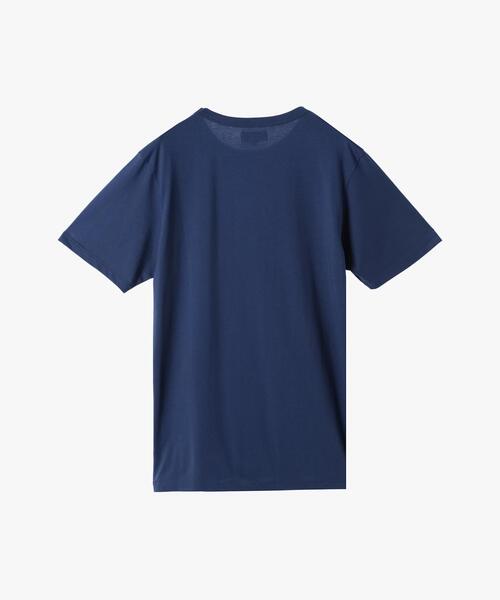 agnes b. アニエスベー　Brando ロゴプリント　半袖Tシャツ　ブルー メンズ ロゴ プリント 半袖 Tシャツ 