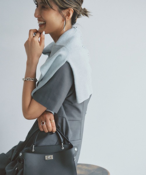 A part by（アパートバイ）の「パフショルダーオールインワン（つなぎ/オールインワン・レディース・グレー/ブラック・SMALL/MEDIUM）」の22枚目の写真