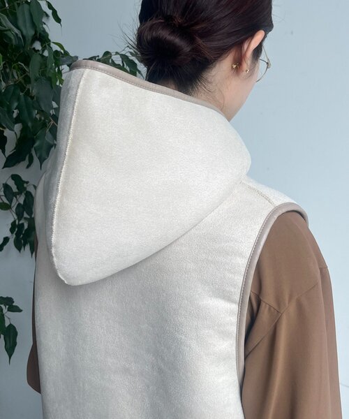 セール】ボア切替フーディージレ（ベスト）｜DouDou（ドゥドゥ）の