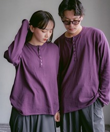 INTER FACTORY（インターファクトリー）の「2/9号室（かおこ&ひろと） - Cotton Henry Neck High-Gauge Knit / コットンハイゲージヘンリーネックニット（ニット/セーター）」