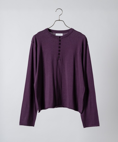 セール】2/9号室（かおこ&ひろと） - Cotton Henry Neck High-Gauge