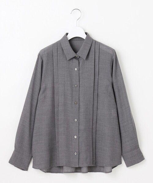 自由区(ジユウク)の「TWハイツイストビエラタックディテール ブラウス(シャツ/ブラウス・レディース・ブラック系3/グレー系/ワイン系・44/46)」の13枚目の写真