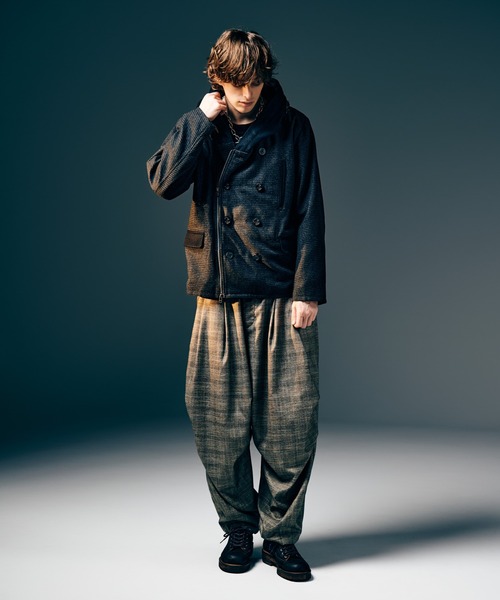 Glen Check Tuck Pants / グレンチェックタックパンツ（その他パンツ