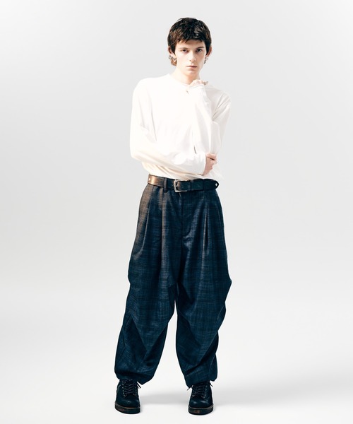 glamb　Glen Check Tuck Pants 予約商品】glamb(グラム)Glen Check Tuck Pants / グレンチェック