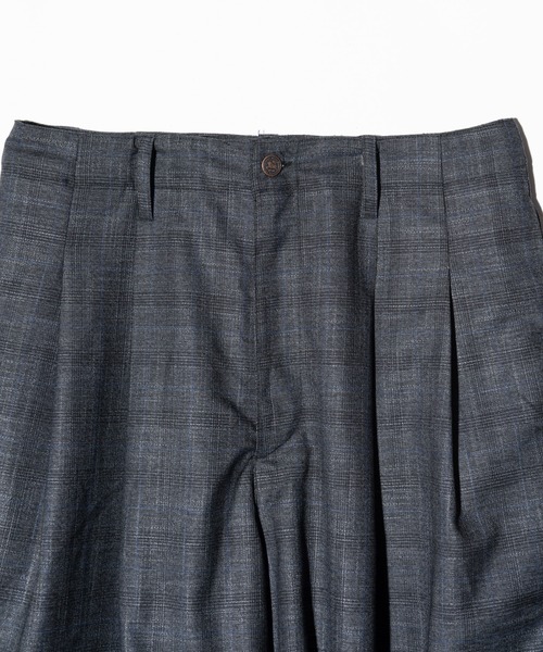 Glen Check Tuck Pants / グレンチェックタックパンツ（その他パンツ