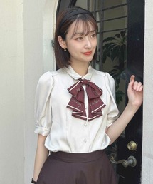 an another angelus | スカーフ風ラッフルリボンタイ付きブラウス(シャツ/ブラウス)