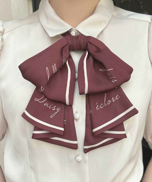 an another angelus(アンアナザーアンジェラス)の「スカーフ風ラッフルリボンタイ付きブラウス(シャツ/ブラウス・レディース・オフホワイト/ライトベージュ・FREE)」の10枚目の写真