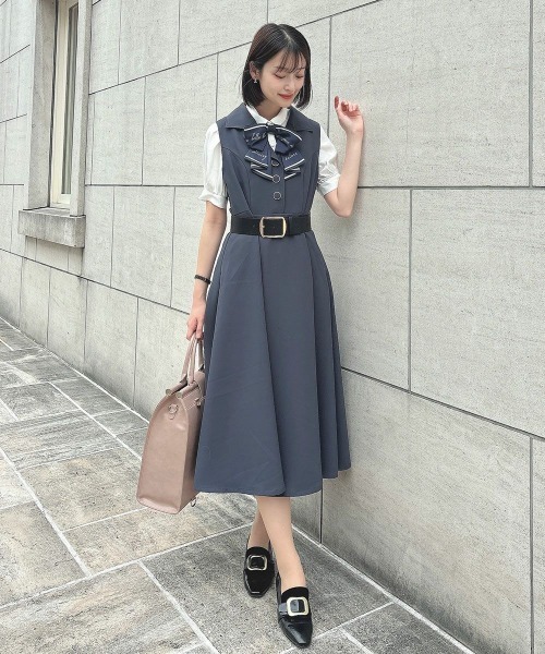 an another angelus(アンアナザーアンジェラス)の「スカーフ風ラッフルリボンタイ付きブラウス(シャツ/ブラウス・レディース・オフホワイト/ライトベージュ・FREE)」の13枚目の写真